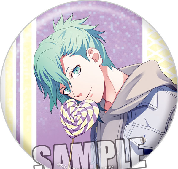 Broccoli Uta no Prince-sama BIG Hologram Tin Badge Love Pop Candy Ver. "Ai Mikaze" รูปภาพ 1