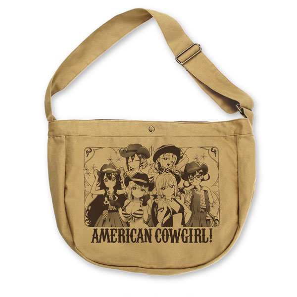 COSPA "The 100 Girlfriends Who Really, Really, Really, Really, Really Love You" New Illustration 6 Cowgirls News Paper Bag /SAND KHAKI