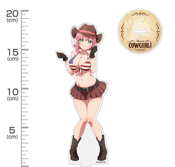 COSPA "The 100 Girlfriends Who Really, Really, Really, Really, Really Love You" New Illustration Hakari Hanazono Acrylic Stand (Big) Cowgirl Ver. รูปภาพ 1