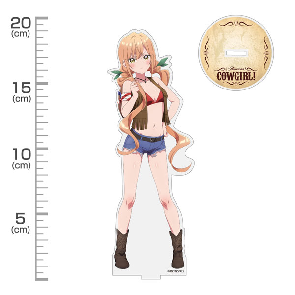 COSPA "The 100 Girlfriends Who Really, Really, Really, Really, Really Love You" New Illustration Karane Inda Acrylic Stand (Big) Cowgirl Ver. Bild 1