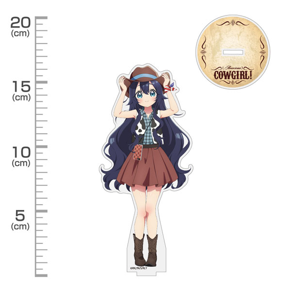COSPA "The 100 Girlfriends Who Really, Really, Really, Really, Really Love You" New Illustration Shizuka Yoshimoto Acrylic Stand (Big) Cowgirl Ver. image 1