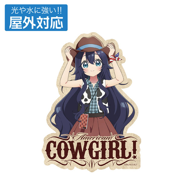 COSPA "The 100 Girlfriends Who Really, Really, Really, Really, Really Love You" New Illustration Shizuka Yoshimoto Outdoor Compatible Sticker Cowgirl Ver. image 1
