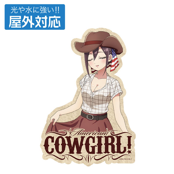 COSPA "The 100 Girlfriends Who Really, Really, Really, Really, Really Love You" New Illustration Mei Meido Outdoor Compatible Sticker Cowgirl Ver.