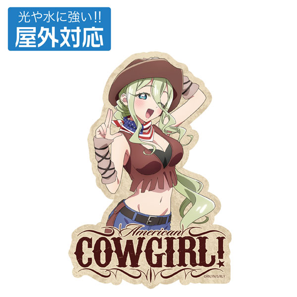 COSPA "The 100 Girlfriends Who Really, Really, Really, Really, Really Love You" New Illustration Naddy Outdoor Compatible Sticker Cowgirl Ver.
