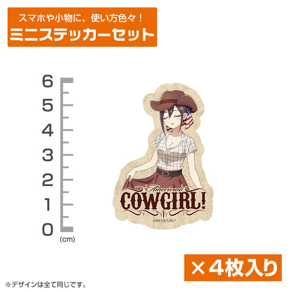 COSPA "The 100 Girlfriends Who Really, Really, Really, Really, Really Love You" New Illustration Mei Meido Mini Sticker Set Cowgirl Ver.