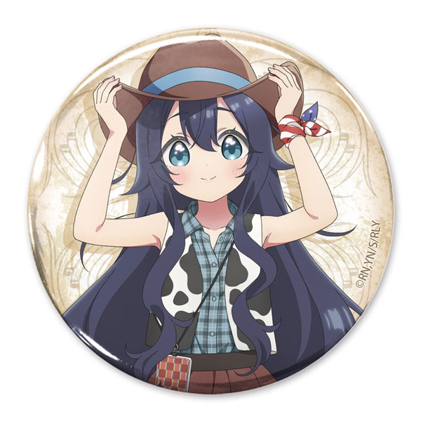 COSPA "The 100 Girlfriends Who Really, Really, Really, Really, Really Love You" New Illustration Shizuka Yoshimoto 65mm Tin Badge Cowgirl Ver.
