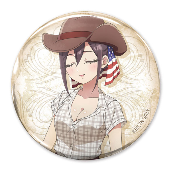 COSPA "The 100 Girlfriends Who Really, Really, Really, Really, Really Love You" New Illustration Mei Meido 65mm Tin Badge Cowgirl Ver.
