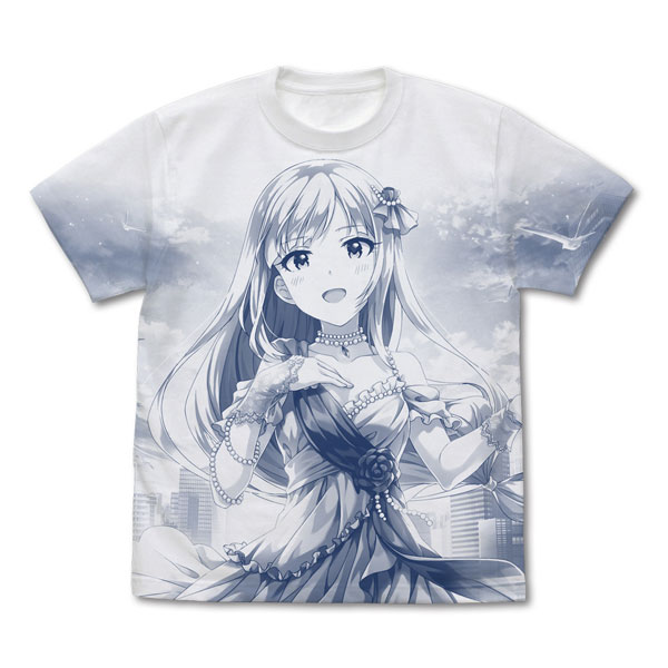 COSPA THE IDOLM@STER Million Live! Tsumugi Shiraishi All Print T-shirt /WHITE-XL