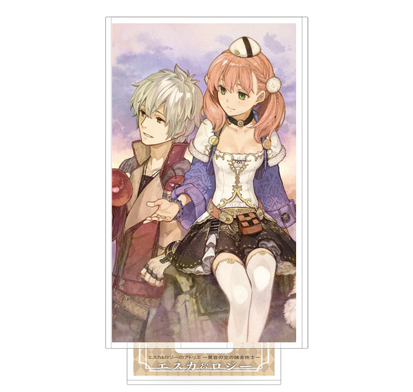 Koei Tecmo Games [Exclusive Sale] Atelier Escha & Logy Mini Acrylic Stand Plate Shinrai Bild 1
