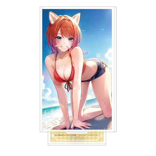 Koei Tecmo Games [Exclusive Sale] The Red Alchemist & The White Guardian Mini Acrylic Stand Plate Namiuchigiwa image 1