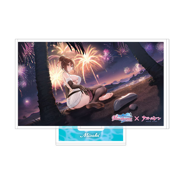 Koei Tecmo Games [Exclusive Sale] Azur Lane x DEAD OR ALIVE Xtreme Venus Vacation Mini Acrylic Stand Plate Misaki รูปภาพ 1