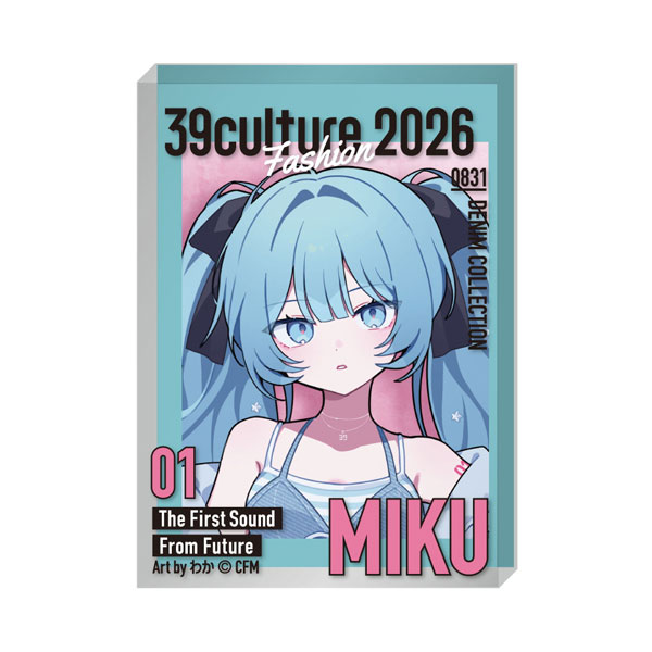 Caravan 39Culture 2026 FASHION Magazine Style Acrylic Block Hatsune Miku