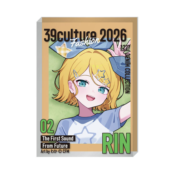 Caravan 39Culture 2026 FASHION Magazine Style Acrylic Block Kagamine Rin image 1