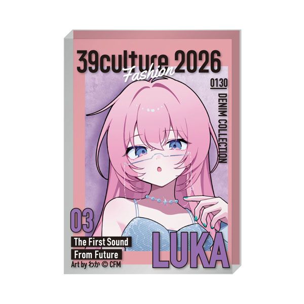 Caravan 39Culture 2026 FASHION Magazine Style Acrylic Block Megurine Luka 画像 1