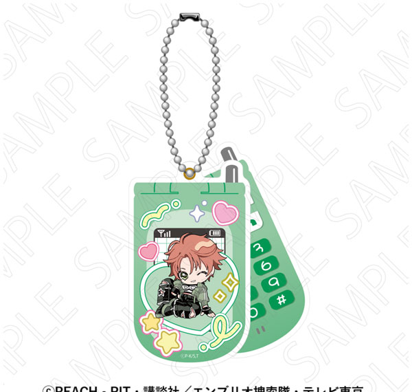 TOKYOGETS TV Anime "Shugo-chara!" Retro Flip Phone Style Keychain (Kuukai Souma)