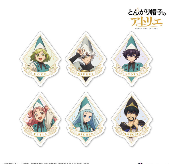 Anique Witch Hat Atelier Trading Sticker 6Pack BOX รูปภาพ 1