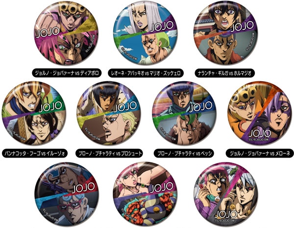Bandai Memory CAN Badge JoJo's Bizarre Adventure Golden Wind Vol.2 10Pack BOX รูปภาพ 1