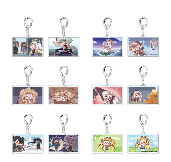 [Exclusive Sale] Trickcal: Chibi Go Trading Double-sided Acrylic Keychain 1 6Pack BOX Bild 1