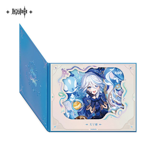 miHoYo Genshin Impact "Destined Day" Character-flipping Style Flower Window Shikishi Furina (2025) imagen 1