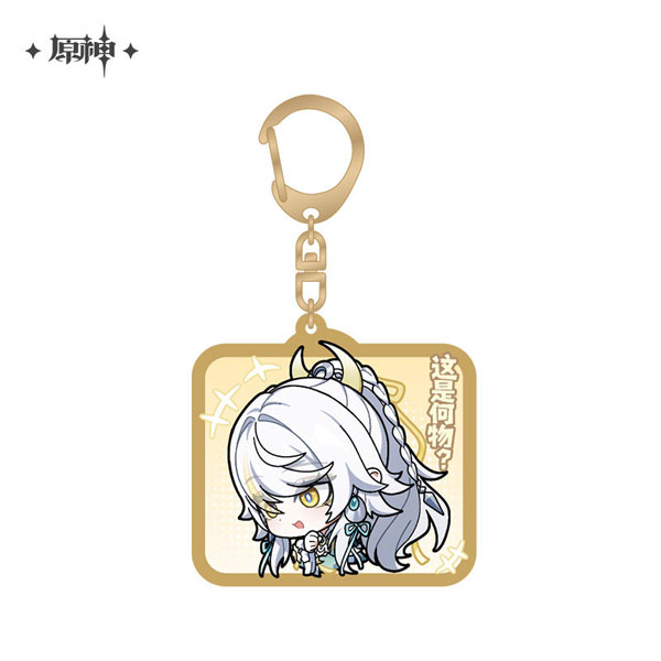 miHoYo Genshin Impact Chibi Stamp Series Acrylic Strap Zibai 图片 1