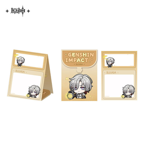 miHoYo Genshin Impact Chibi Stamp Series Stand Memo Illuga