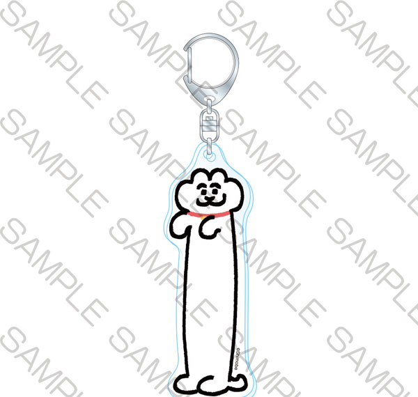 KADOKAWA Neko to Shimobe Slightly Long Acrylic Keychain - Stretchy Cat