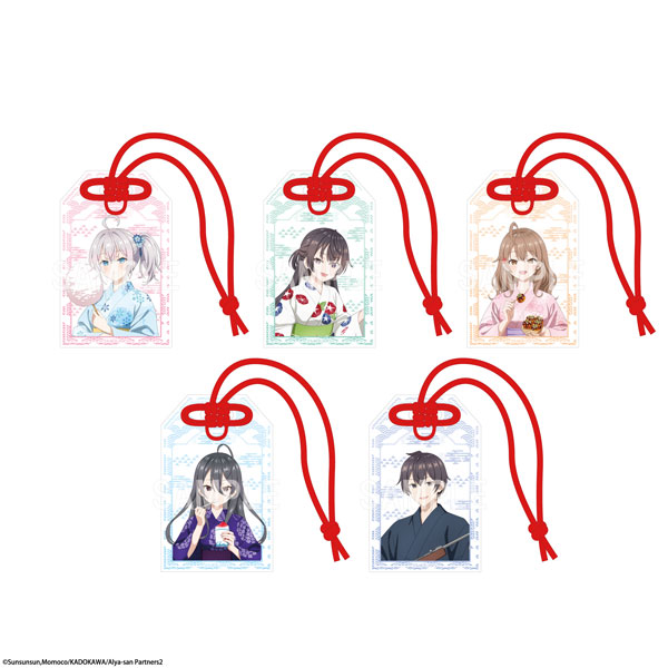 KADOKAWA Alya Sometimes Hides Her Feelings in Russian Tradable Omamori Charm-style Acrylic Keychain Yukata ver. 5Pack BOX