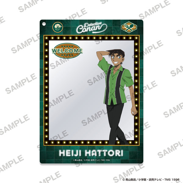 KADOKAWA Detective Conan Framed Acrylic Keychain - American Oldies Ver. Heiji Hattori image 1