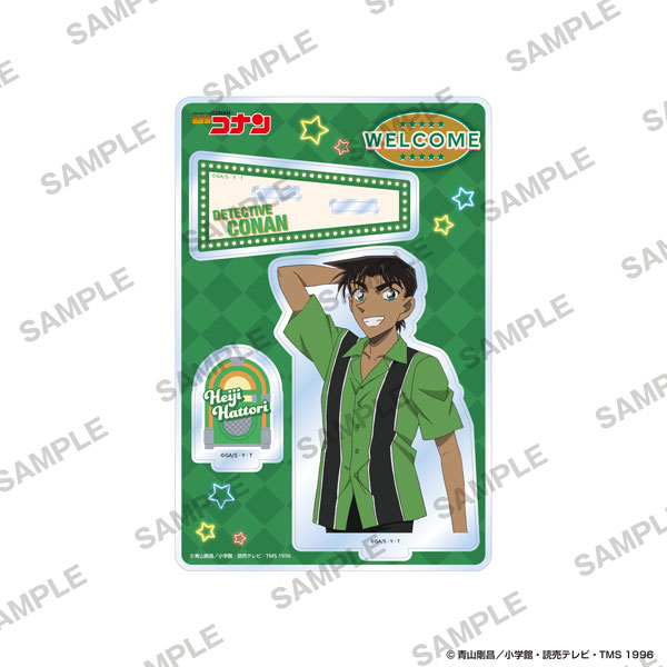 KADOKAWA Detective Conan Diorama Acrylic Stand - American Oldies Ver. Heiji Hattori image 1
