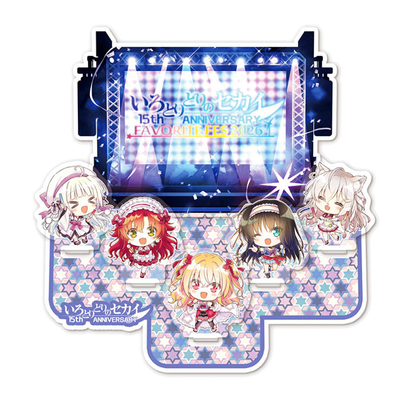 FAVORITE "Irotoridori no Sekai" 15th ANNIVERSARY Commemorative SD Acrylic Figure Set