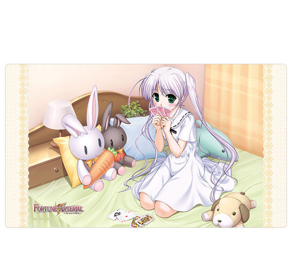 Curtain Damashii [Fortune Arterial] Rubber Mat (Shiro Togi / Playing Card)