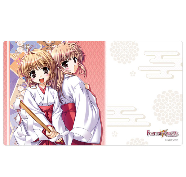 Curtain Damashii [Fortune Arterial] Rubber Mat (Kanade Yuki & Haruna Yuki / Miko Outfit) รูปภาพ 1