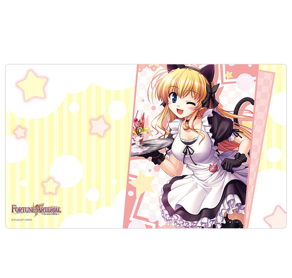 Curtain Damashii [Fortune Arterial] Rubber Mat (Erika Sendo / Cat Ear Maid) รูปภาพ 1