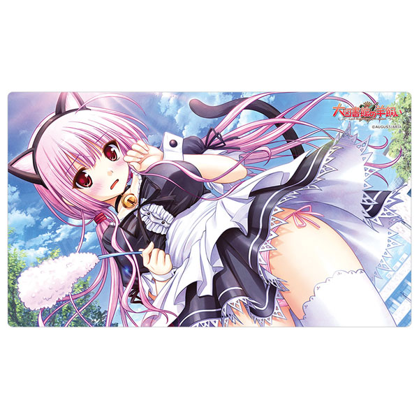 Curtain Damashii [Daitoshokan no Hitsujikai] Rubber Mat (Nozomi Toki / Cat Ear Maid)