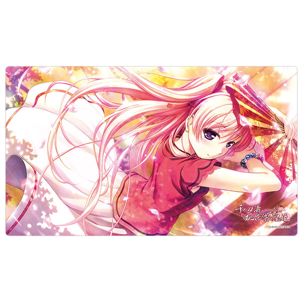 Curtain Damashii [Sen no Hatou, Tsukisome no Kouki] Rubber Mat (Akari Miyakuni / Tsukisome no Mai)
