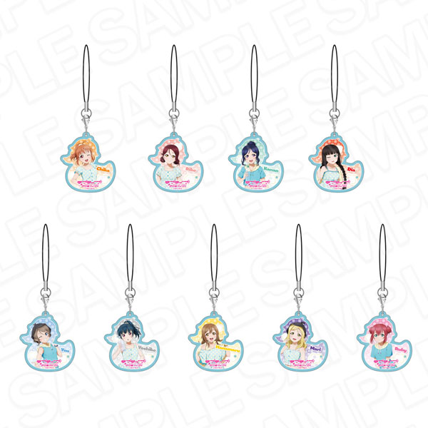 Contents Seed Love Live! Sunshine!! Acrylic Charm Strap Sauna ver. 9 Item Set