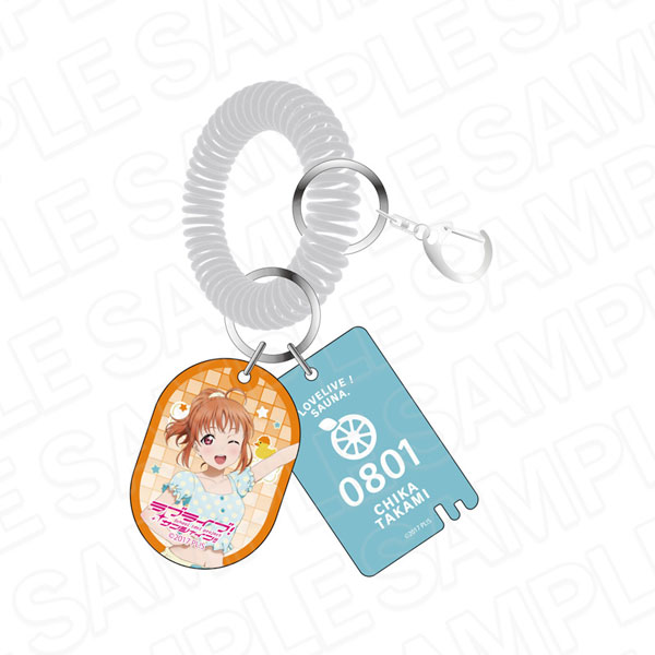 Contents Seed Love Live! Sunshine!! Public Bath Style Acrylic Keychain Chika Takami Sauna ver. image 1