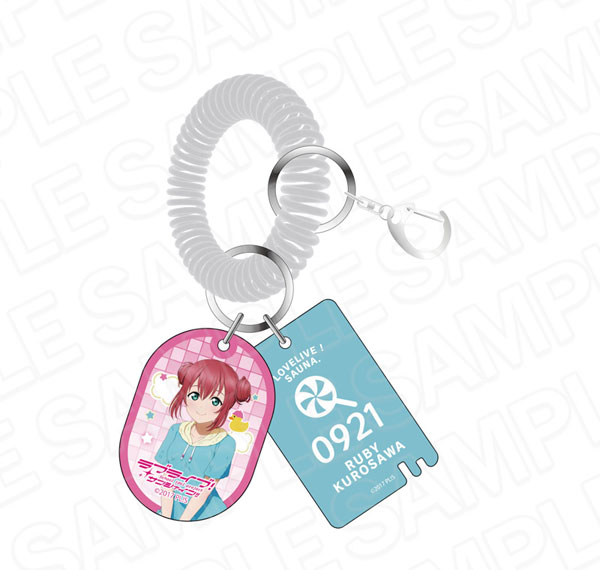 Contents Seed Love Live! Sunshine!! Public Bath Style Acrylic Keychain Ruby Kurosawa Sauna ver. Bild 1