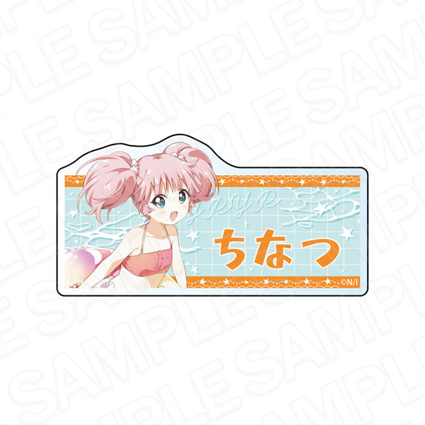 Contents Seed YuruYuri Acrylic Name Badge Chinatsu Yoshikawa Swimsuit ver. Bild 1