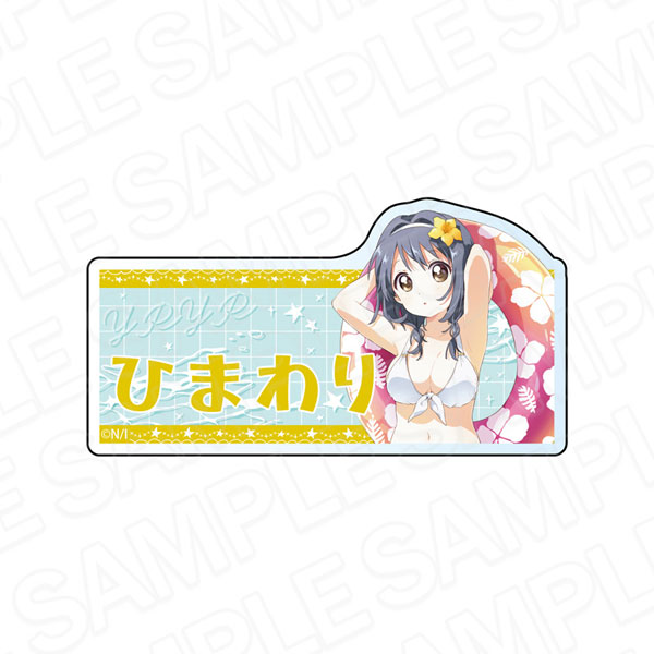 Contents Seed YuruYuri Acrylic Name Badge Himawari Furutani Swimsuit ver. image 1