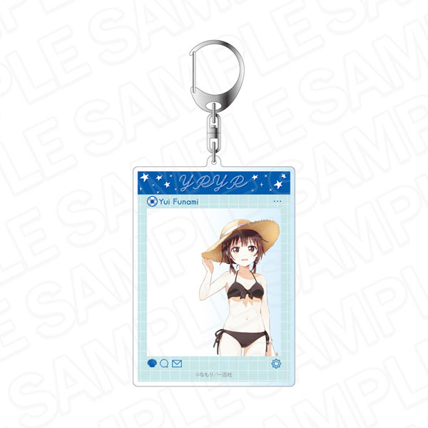 Contents Seed YuruYuri SNS Style Acrylic Keychain Yui Funami Swimsuit ver. รูปภาพ 1