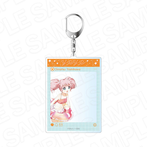 Contents Seed YuruYuri SNS Style Acrylic Keychain Chinatsu Yoshikawa Swimsuit ver.
