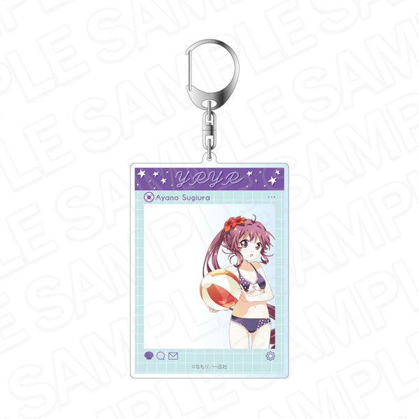 Contents Seed YuruYuri SNS Style Acrylic Keychain Ayano Sugiura Swimsuit ver.
