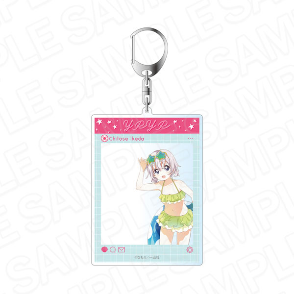 Contents Seed YuruYuri SNS Style Acrylic Keychain Chisato Ikeda Swimsuit ver.