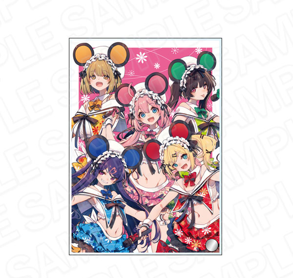 Contents Seed Dropout Idol Fruit Tart Mini Acrylic Art Fruit Tart 10th Anniversary Animal Sailor ver. Bild 1