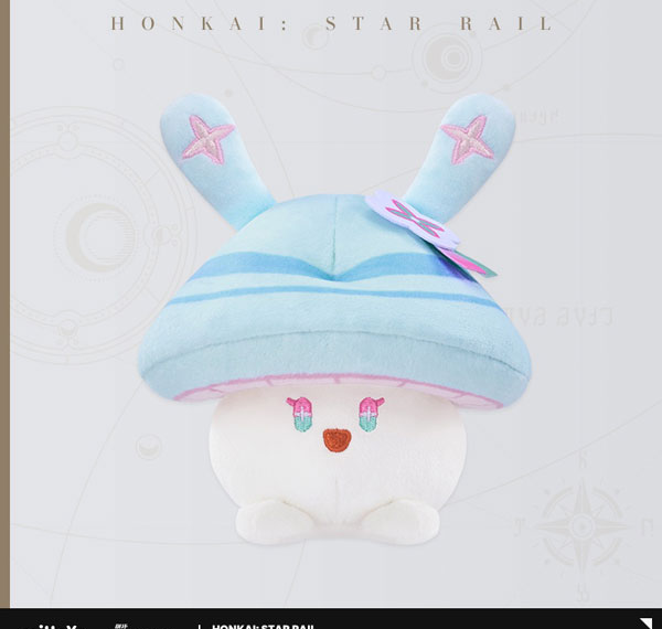miHoYo Honkai: Star Rail Cap & Cottontail Series Plush Toy Keychain - Marchshroom Bild 1