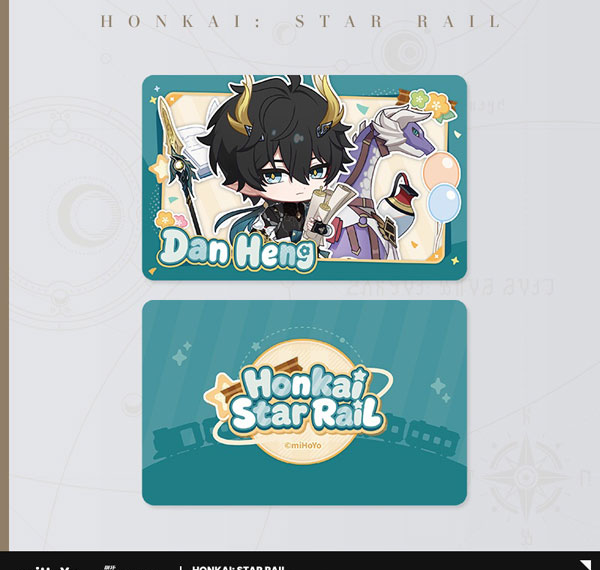 miHoYo Honkai: Star Rail Autumn Celebration Series Chibi Collectible Card - Dan Heng / Permansor Terrae
