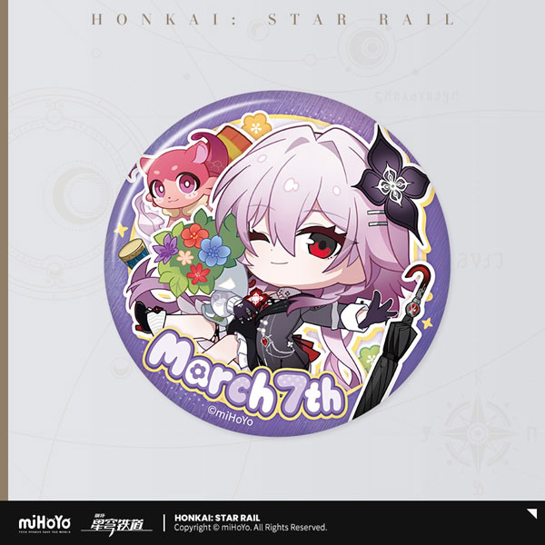 miHoYo Honkai: Star Rail Autumn Celebration Series Chibi Tinplate Badge - March 7th