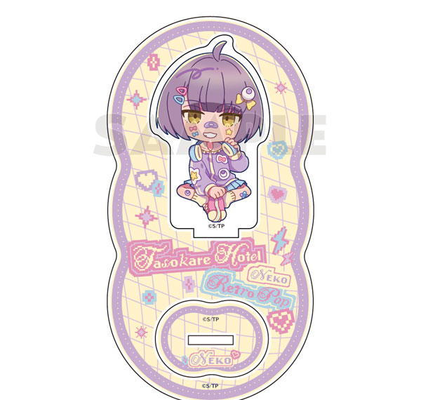 Parflette [TV Anime "Tasokare Hotel"] Acrylic Stand (Neko Tsukahara / Retro Pop) Bild 1