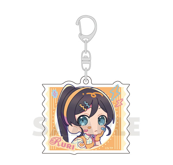Parflette [TV Anime "Tasokare Hotel"] Acrylic Keychain (Ruri / Retro Pop) Bild 1
